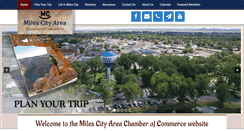 Desktop Screenshot of milescitychamber.com